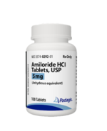 Amiloride Hydrochloride — 5MG, Tablet, bottle of 100 tablets